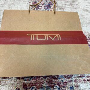 Tumi Brown & Red Empty Shopping/ Tote Bag In Great Shape!